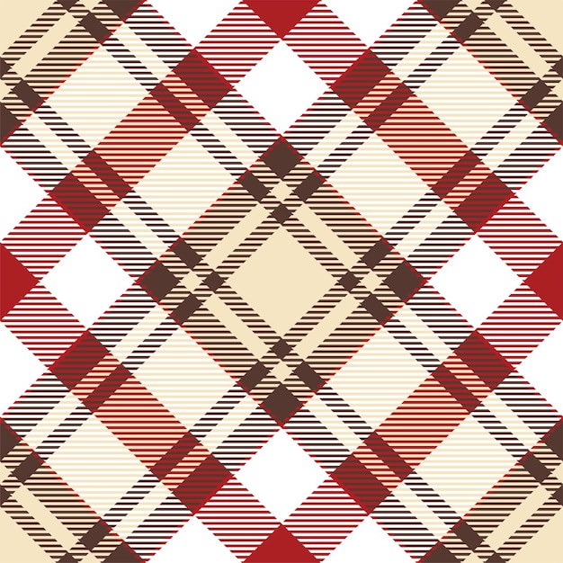 Plaid pattern seamless Check fabric texture Stripe square background Vector textile design