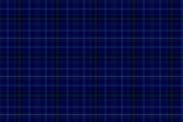 Plaid pattern seamless vector dark textured tartan check background