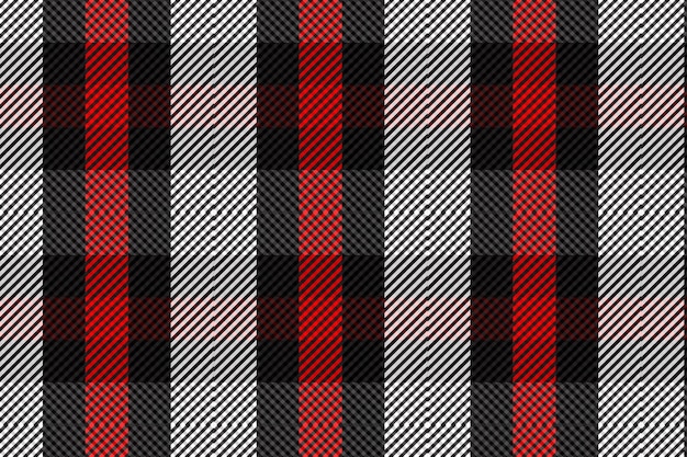 Plaid pattern seamless vector Dark textured tartan check background