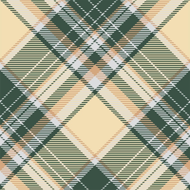 Plaid pattern vector check fabric texture seamless textile design for clothes paper print or web background