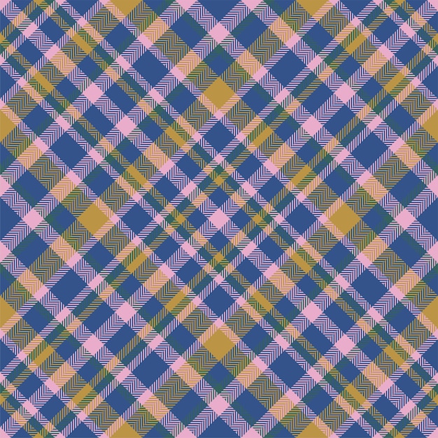 Plaid pattern vector Check fabric texture Seamless textile design for clothes paper print or web background