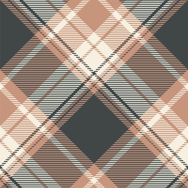 Plaid pattern vector Check fabric texture Seamless textile design for clothes paper print