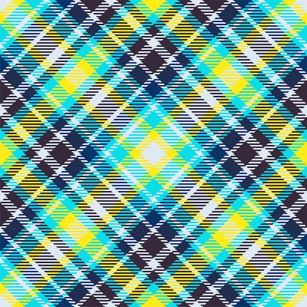 Plaid pattern vector Check fabric texture Seamless textile design for clothes paper print