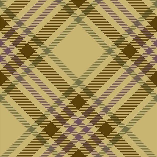 Plaid pattern vector Check fabric texture Seamless textile design for clothes paper print