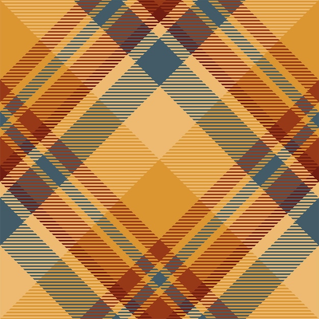 Plaid pattern vector Check fabric texture Seamless textile design for clothes paper print