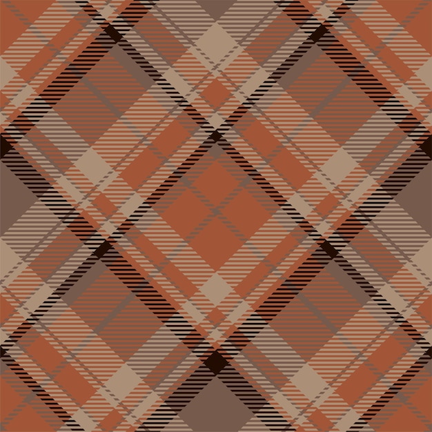 Plaid pattern vector check fabric texture seamless textile design for clothes paper print