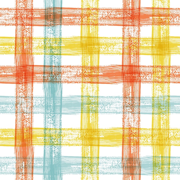 Plaid Seamless Background with Stripes