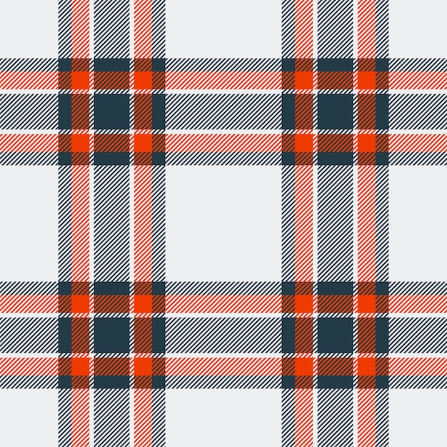 Plaid seamless pattern Check fabric texture Vector textile print