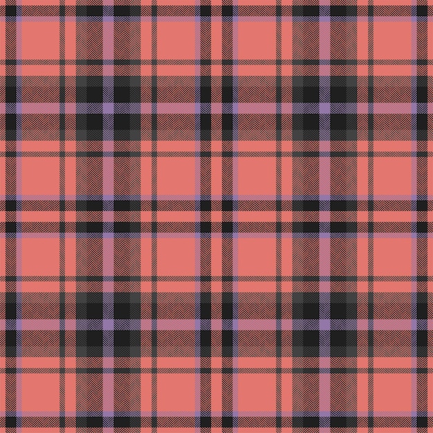 Plaid seamless pattern check fabric texture vector textile print