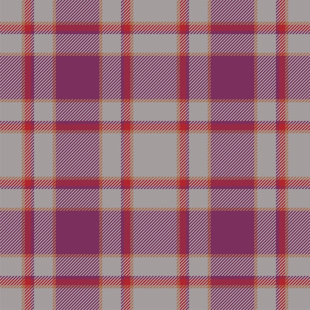 Plaid seamless pattern check fabric texture vector textile print