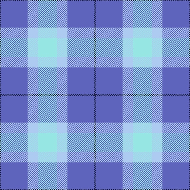 Plaid seamless pattern Check fabric texture Vector textile print