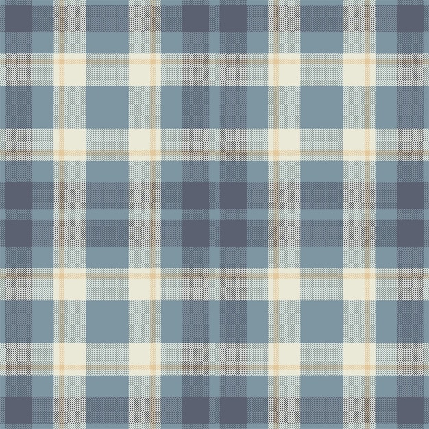 Plaid seamless pattern Check fabric texture Vector textile print