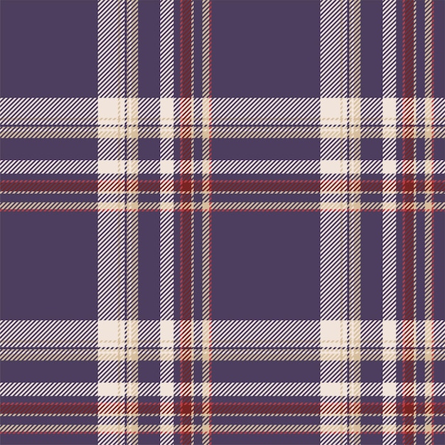 Vector plaid seamless pattern check fabric texture vector textile print