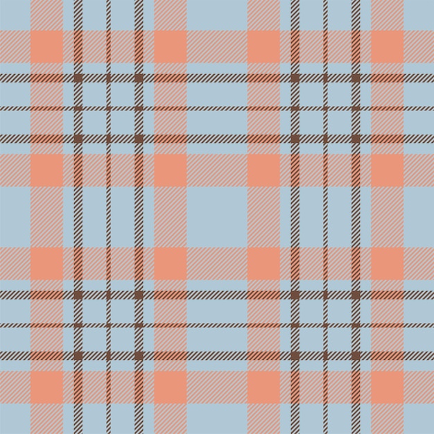 Plaid seamless pattern Check fabric texture Vector textile print