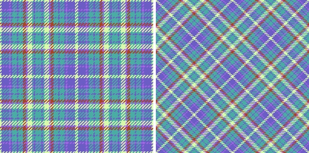 Plaid seamless vector Fabric textile tartan Texture pattern check background