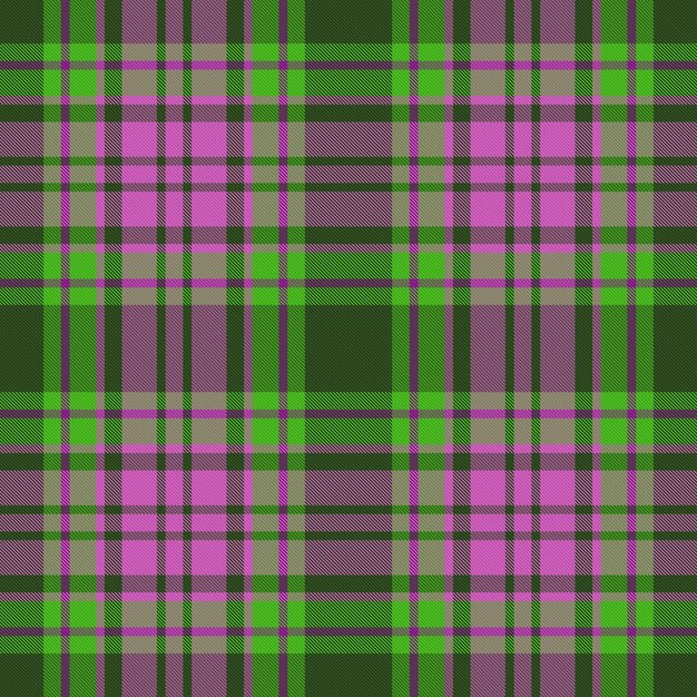 Plaid tartan background Check pattern textile Vector seamless texture fabric