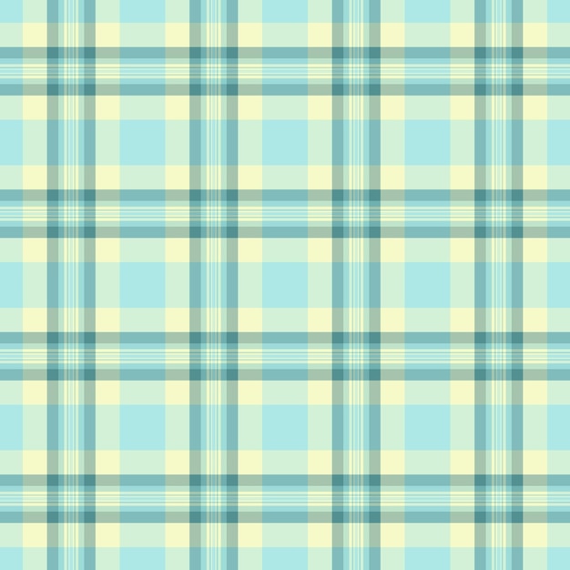 Vector plaid textile pattern of vector texture fabric with a background check tartan seamless