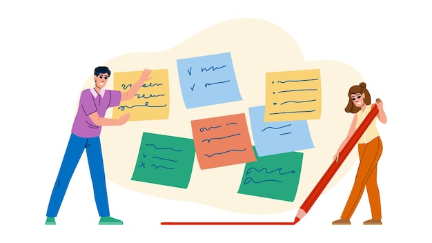 plan deadline notities vector