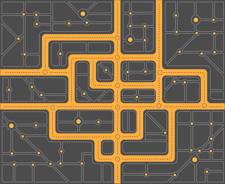 Vector plan streets