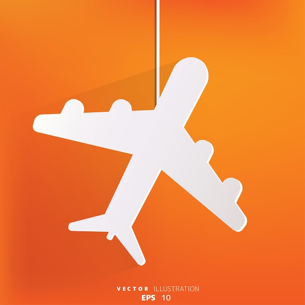 Vector plane airplane icon