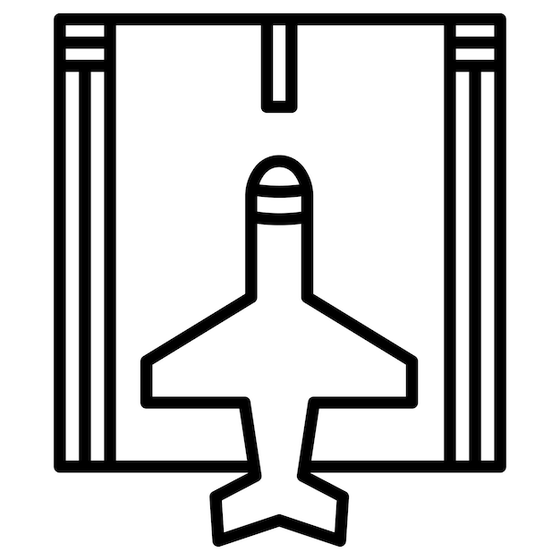 Иллюстрация вектора отправления самолета