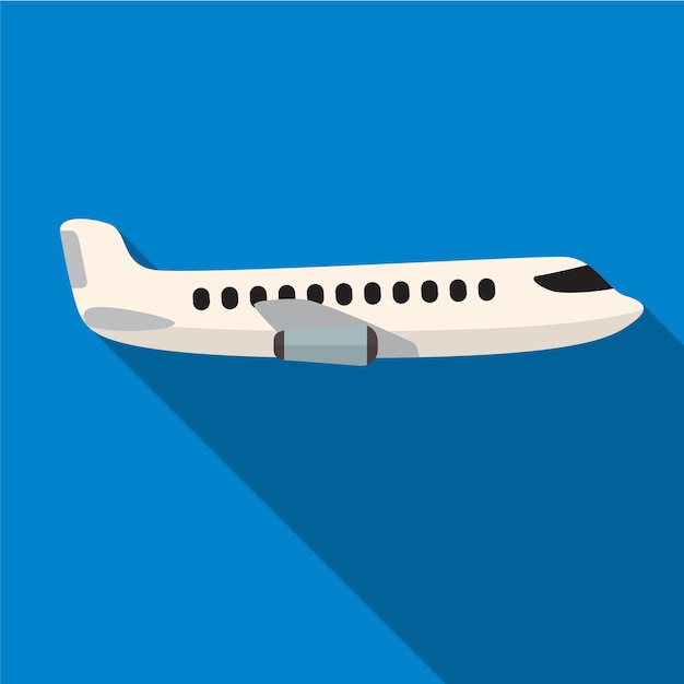 Plane flat icon illustration isolated vector sign symbol