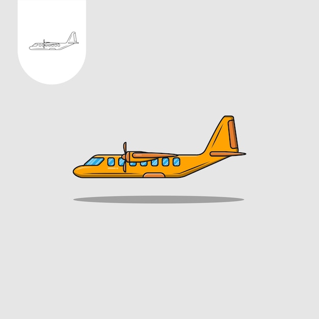 plane flate icon vector design