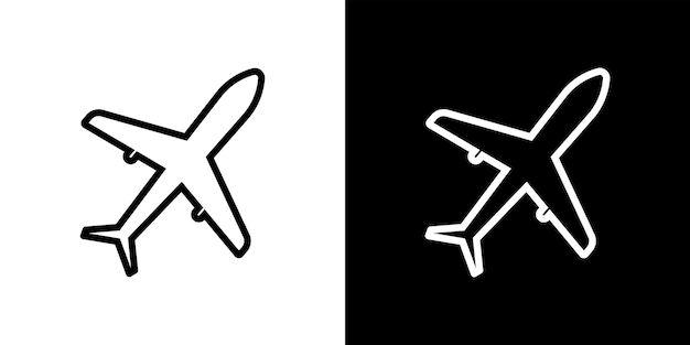 Plane flight Travel illustration Airplane fly vector icon