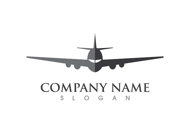 Plane ilustration logo vector