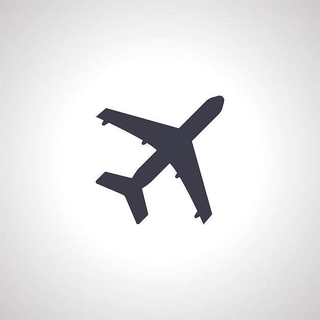 plane isolated icon aircraft icon