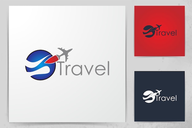 Plane, travel logo Designs Inspiration Isolated on White Background