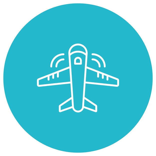 Plane Vector Illustration Style