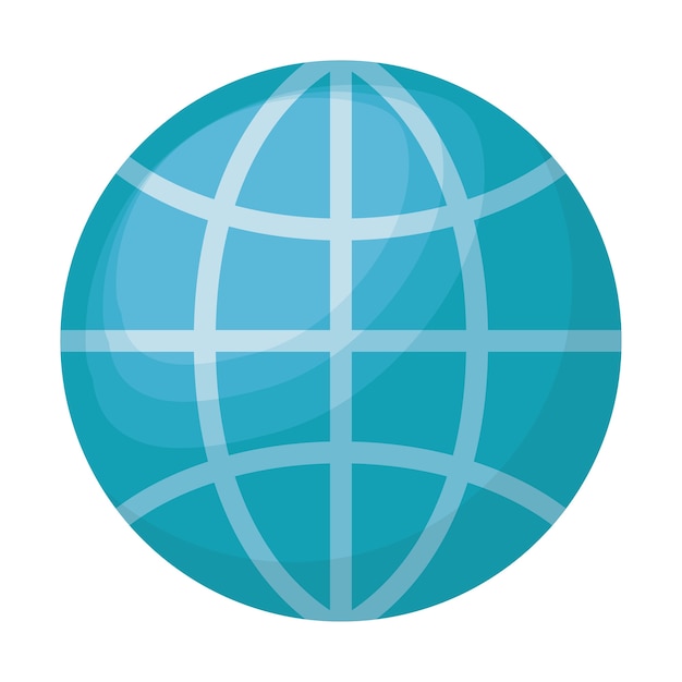 planeet aarde geïsoleerd pictogram ontwerp