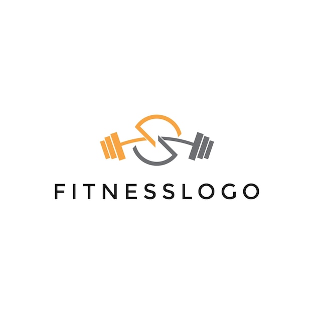 Planeet fitness logo vector ontwerpsjabloon