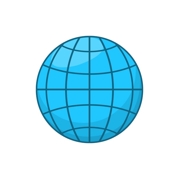 Planeet pictogram in cartoon stijl geïsoleerd op witte achtergrond Onderzoek symbool