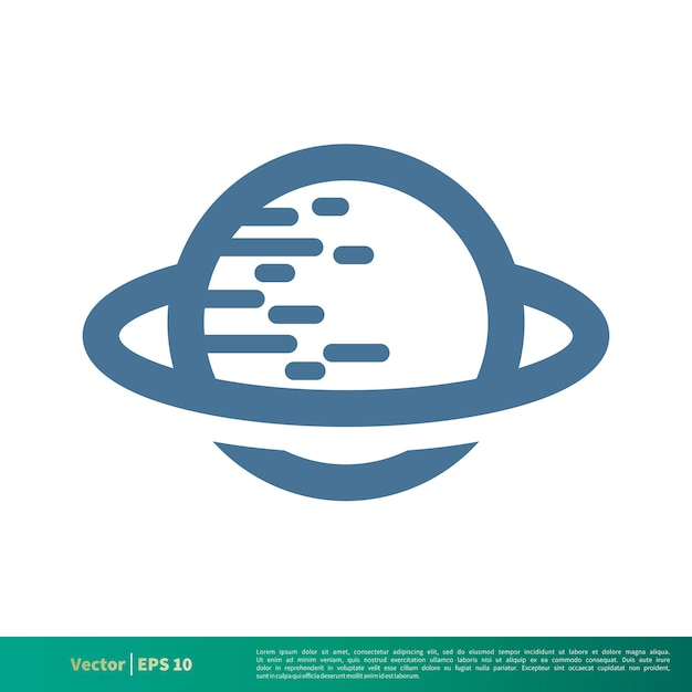 Planeet Pictogram Vector Logo Sjabloon Illustratie Ontwerp Vector Eps 10