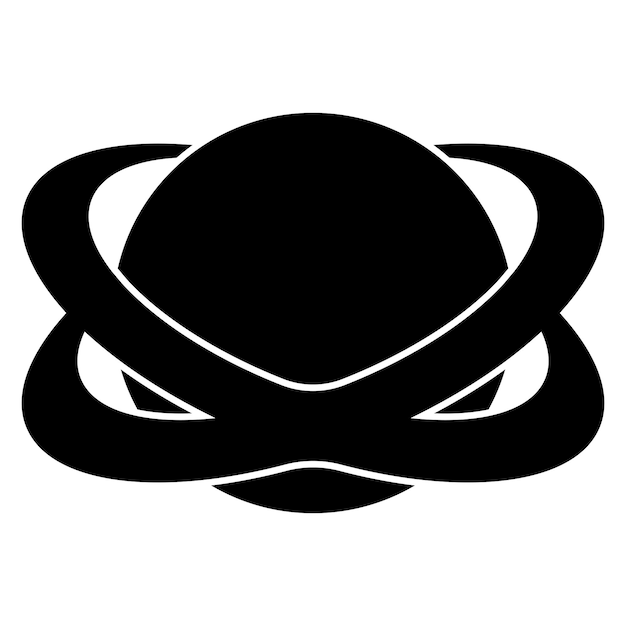 Planeet symbool pictogram logo vector illustratie ontwerpsjabloon