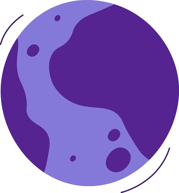 Vector planet astronomy icon