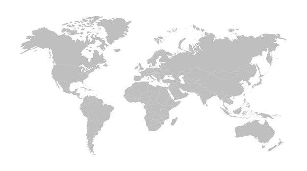 Planet Earth Earth Day The Earth World Map Vector illustration
