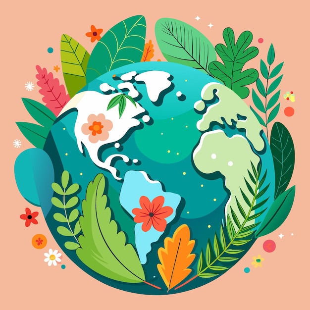 Planet earth or earth map or world map vector illustration