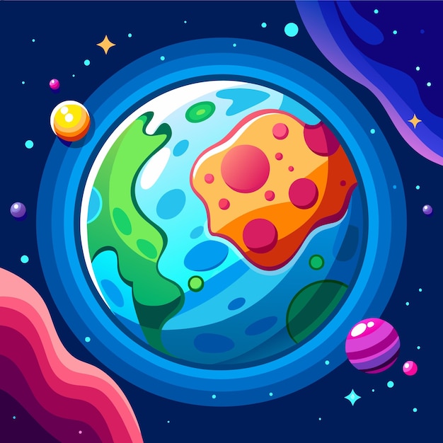 Vector planet earth or earth map or world map vector illustration