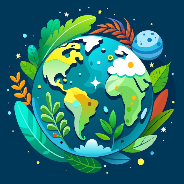 Vector planet earth or earth map or world map vector illustration