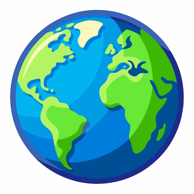 Vector planet earth or earth map or world map vector illustration