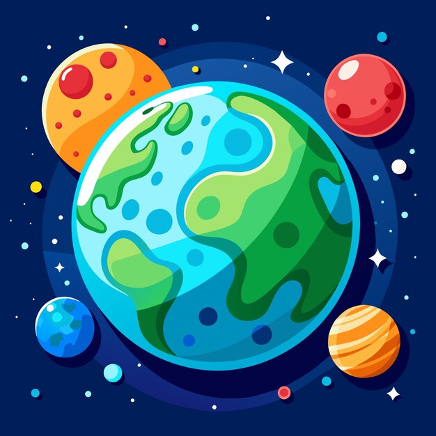 Vector planet earth or earth map or world map vector illustration