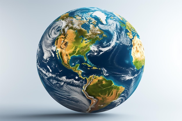 Planet Earth globe world map isolated Elements of this image furnished by NASA 3d rendering