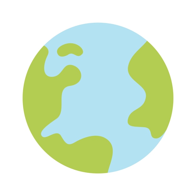 Planet earth icon Vector illustration