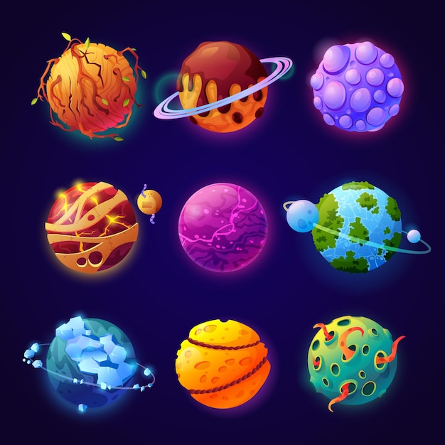 Planet fantasy fictional celestial bodies set