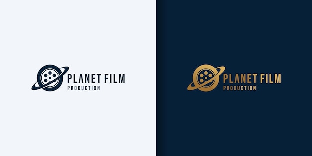 Planet film logo design