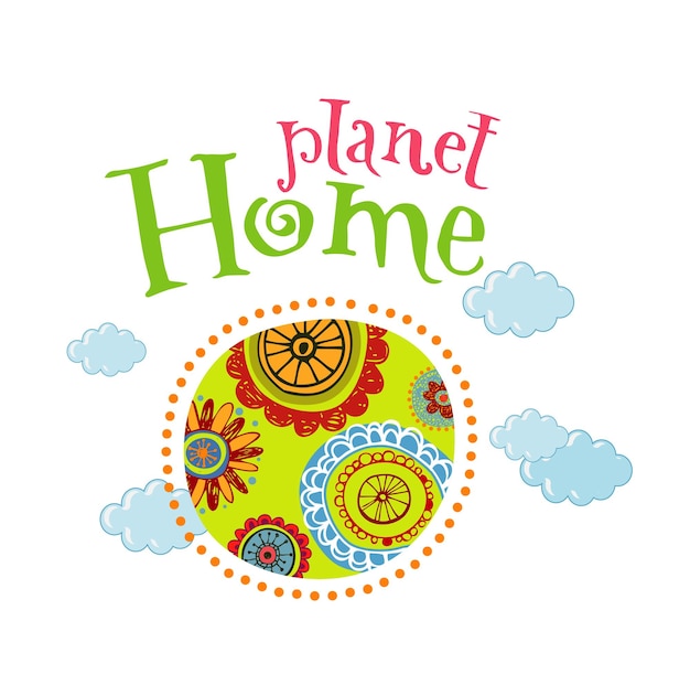 Vector planet home