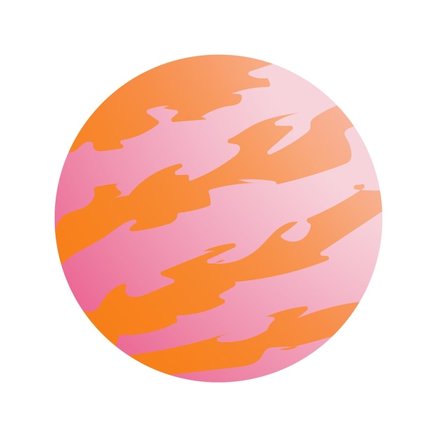 Планета юпитер 3d векторная иконка элементы космического дизайна